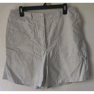 Lauren Ralph Lauren Women's Khaki Shorts Green Label Knee Length‎ Size 12 Cotton